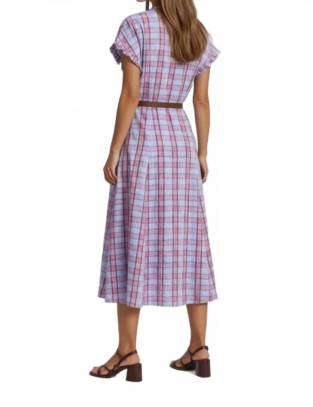 NEW XIRENA dixie midi dress in lunar blue - Picture 3 of 5
